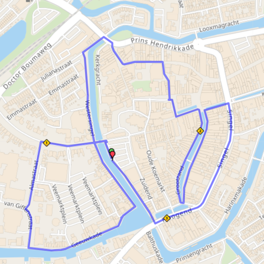 Parcours 4 Mijl van Sneek