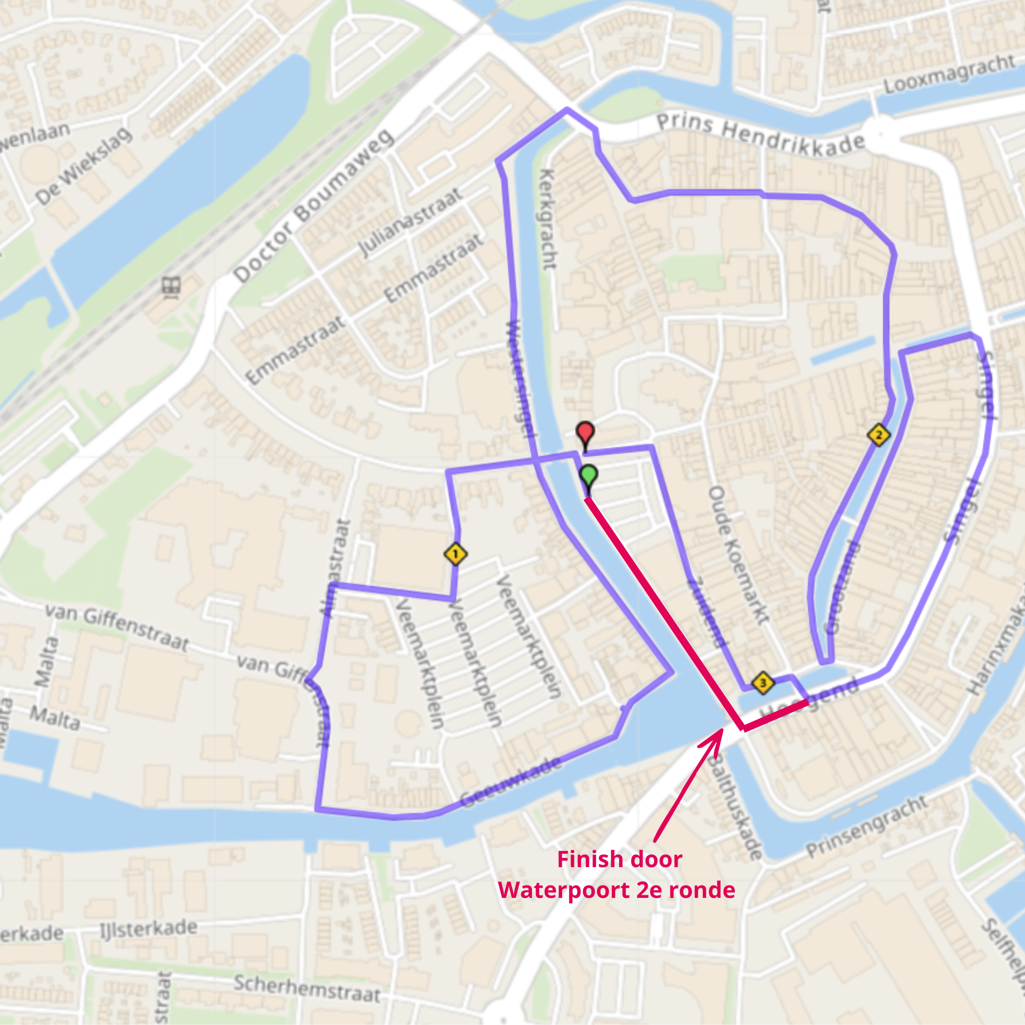 Parcours 4 Mijl van Sneek