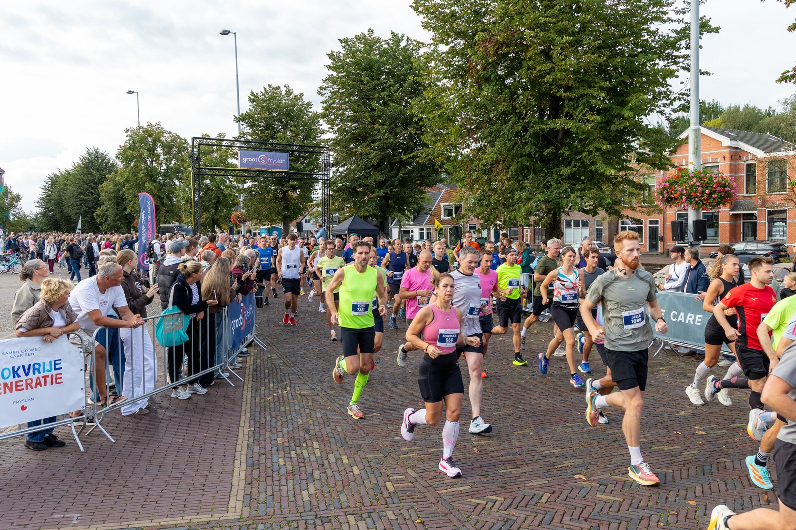 Halve marathon hardlopen tijdens Marathon Sneek 2026